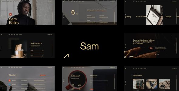 Sam Bailey – Personal CV/Resume WordPress Theme